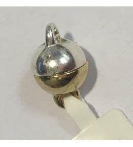 Zilver magneet sluiting bol 8 mm bicolour - 3191886