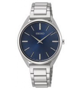 Seiko dames staal bracelet blauw 50m wr - 3191916