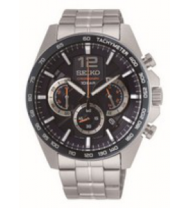 Seiko heren chrono ss new link bracelet navy 100m wr - 3191924