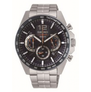 Seiko heren chrono ss new link bracelet navy 100m wr - 3191924