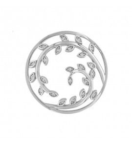 MY iMenso "Flower Wreath" fantasy cz 33 mm insignia (925/gold-plated) - 3192348