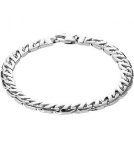 Zilver armband gourmet 8.2 mm 21 cm. - 3192359
