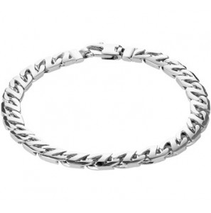 Zilver armband gourmet 8.2 mm 21 cm. - 3192359