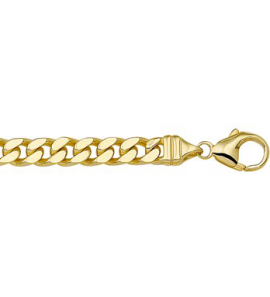 Goud gourmet armband 6 mm 21 cm - 3192361