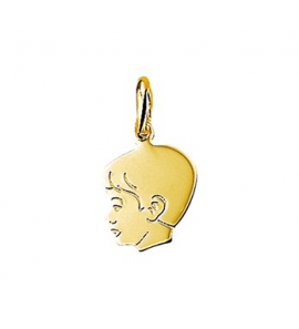 Goud kinderkopje gladhaar 13.5 mm jongen - 3192040