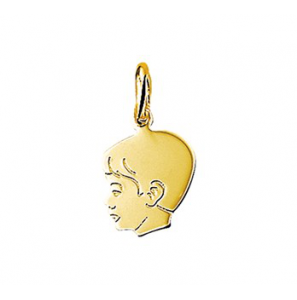 Goud kinderkopje gladhaar 13.5 mm jongen - 3192040