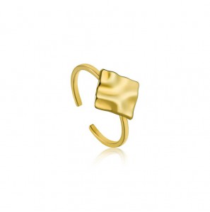 Ania Haie Crush Square Adjustabele Ring S - 3192105