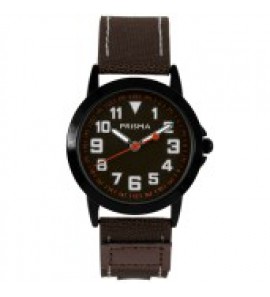 Coolwatch by Prisma horloge Jort canvas bruin - 3192111