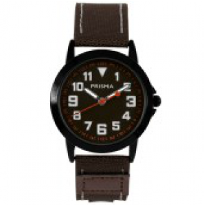 Coolwatch by Prisma horloge Jort canvas bruin - 3192111