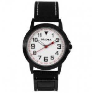 Coolwatch by Prisma horloge Jort canvas zwart - 3192112