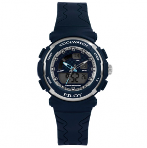 Coolwatch by Prisma kids analoog/digitaal Pilot blauw - 3192131