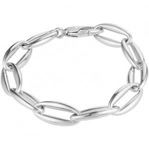 Zilver armbnad draadschakel 10,2 mm 19 cm - 3192388