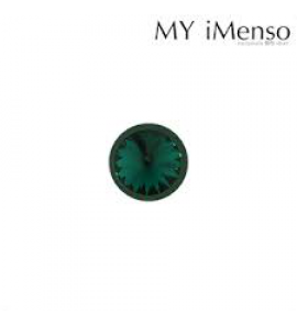 MY iMenso Piccola (14mm) insigne "emerald" Swarovski elements (925/rhod-plated) - 3192191
