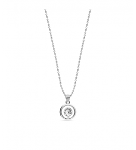 Spark Punct Necklace Crystal - 3192272