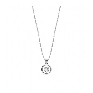 Spark Punct Necklace Crystal - 3192272