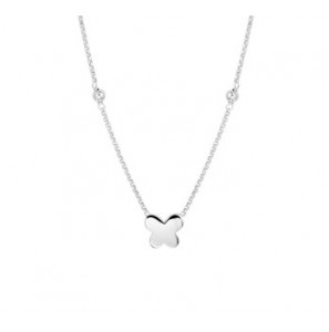 Zilver collier met vlinder 1.2 mm 36+3 cm - 3192318