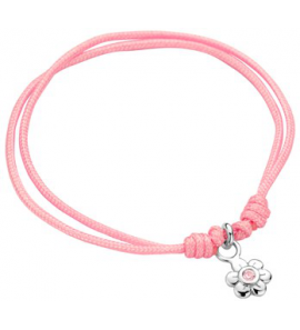 Zilver armband bloem rose zirkonia - 3192327