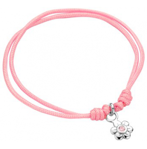 Zilver armband bloem rose zirkonia - 3192327