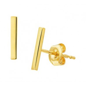 Goud ookrknop balkje 1.5x8.5 mm - 3192330