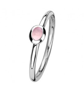 Zilver aanschuifring amethyst ovaal mt. 18.5 - 3192413