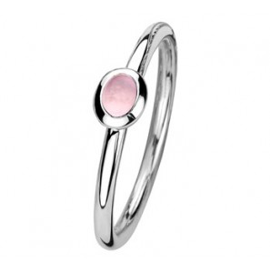 Zilver aanschuifring amethyst ovaal mt. 18.5 - 3192413