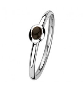 Zilver aanschuifring onyx ovaal mt. 17.75 - 3192416