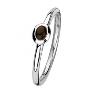 Zilver aanschuifring onyx ovaal mt. 17.75 - 3192416