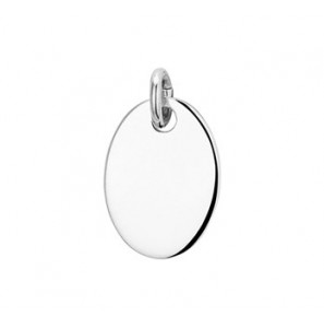 Zilver graveerplaat ovaal 13x18 mm - 3192453
