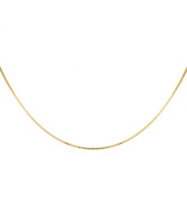 Gouden lengte collier venetiaans 0.9 mm 50 cm - 3192606