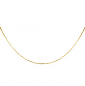 Gouden lengte collier venetiaans 0.9 mm 50 cm - 3192606