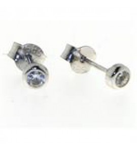 Goud oorknop rondom zetting 3 mm - 3192644