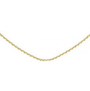ZINZI zlv. anker collier 1.4 mm 45 cm geel verguld - 3192851