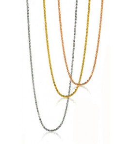 Zinzi zlv. palmier collier 1.1 mm 42 cm rosÚ verguld - 3192859