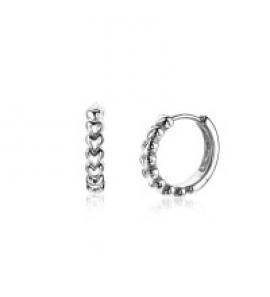 ZINZI zilv. klapcreolen met hartjes 15x3 mm - 3192893