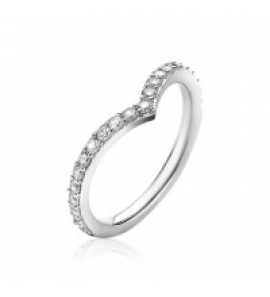 ZINZI zilv. ring met V-vorm zirconia's maat 54 - 3192915