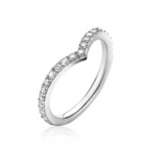 ZINZI zilv. ring met V-vorm zirconia's maat 54 - 3192915