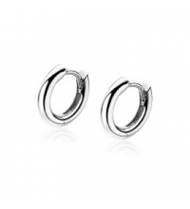 ZINZI zilv. klapcreolen rond 12x2 mm - 3192941