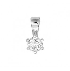 Zilver RH hanger zirkonia 4 mm - 3192994