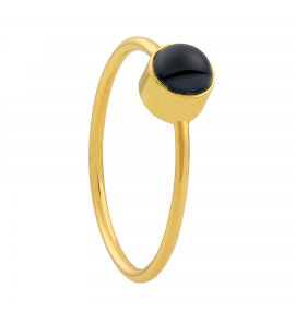 ID gg dames ring met Onyx 5 mm - 3193096