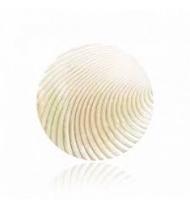 MY iMenso "flat MOP white laser carved wave" 33 mm insignia - 3193112