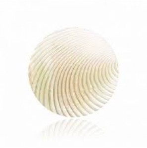 MY iMenso "flat MOP white laser carved wave" 33 mm insignia - 3193112