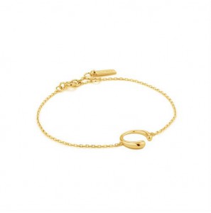 Ania Haie Luxe Curve bracelet M GP - 3200444