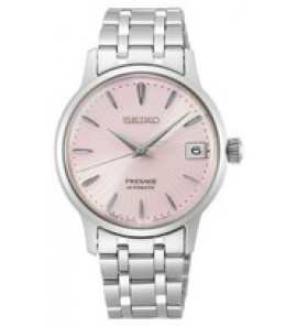 Seiko dames presage automatic staal bracelet roze 50m - 3200389