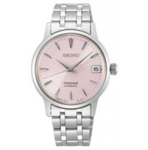 Seiko dames presage automatic staal bracelet roze 50m - 3200389