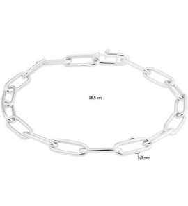 Zilver closd-for-ever z.t.o. 5,0 mm 18,5 cm - 3210467