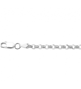 Zilveren jasseron armband 4 mm 19 cm - 3082477