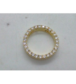 Imotional hanger Circel vol zirk. geel vergud - 3210544