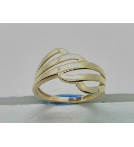 Goud dames ring fantasie mt. 17¢ - 3210561