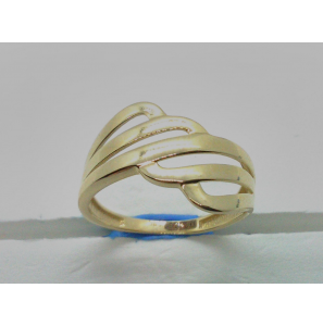 Goud dames ring fantasie mt. 17¢ - 3210561