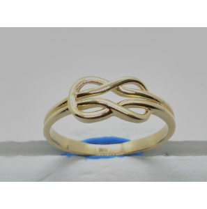 Goud dames ring fantasie knoop - 3210563